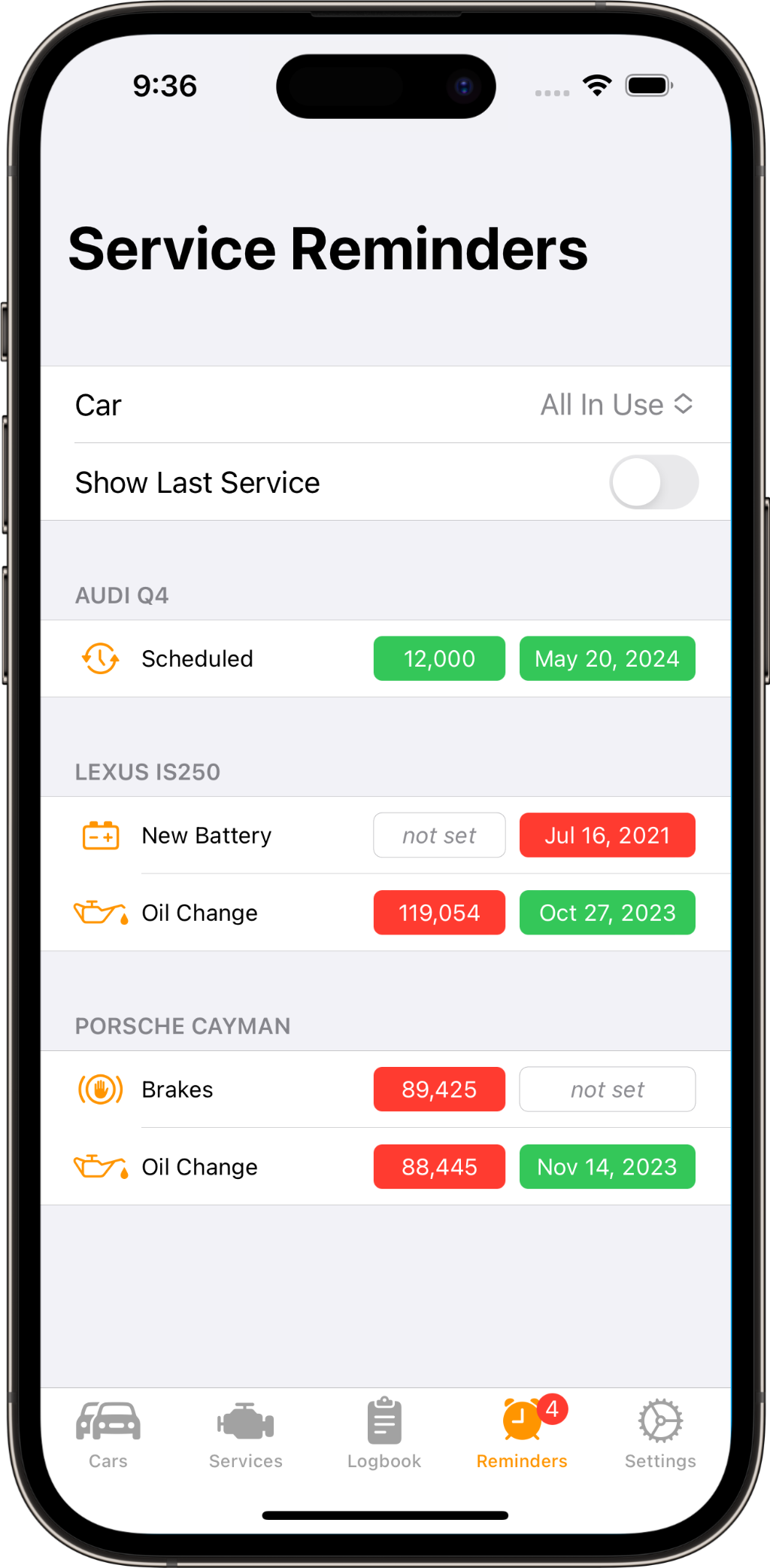 Car Logbook